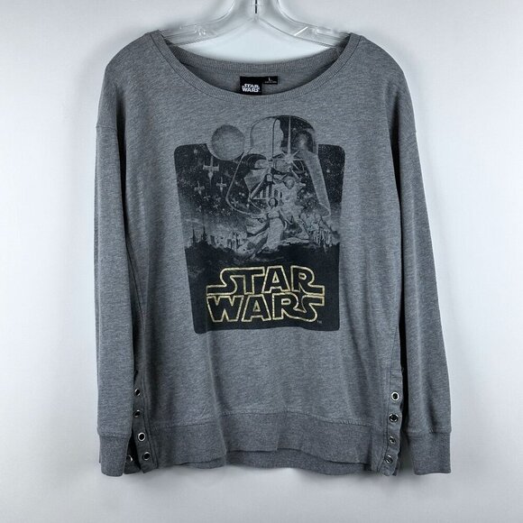Star Wars Tops - Women's Star Wars Darth Vader Crew Neck Long Sleeve Sweatshirt